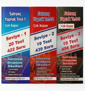 SATRANÇ YAPRAK TEST (3 kitap) - FM Selim GÜRCAN