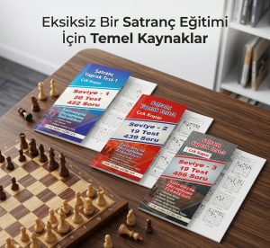 SATRANÇ YAPRAK TEST (3 kitap) - FM Selim GÜRCAN Vurgulu Görüntü