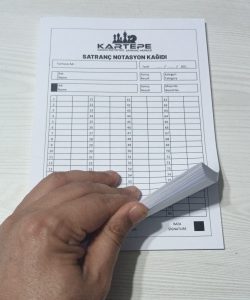 SATRANÇ NOTASYON DEFTERİ (50 yaprak) Vurgulu Görüntü